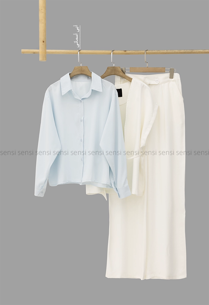 ست 3تیکه شومیز جلیقه شلوار کد1005378